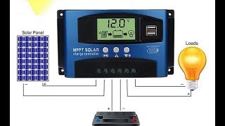 How To Use or Setup 40A 100A Fake Mppt Solar Regulator [upl. by Blount]