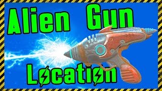 Fallout 4 Alien Blaster Weapon Location Guide FULL How to ACTUALLY Get It Crash amp AMMO [upl. by Ecydnac542]