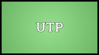 UTP Meaning [upl. by Penhall963]