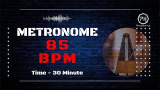 85 BPM Metronome  30 Minute [upl. by Anilatac]