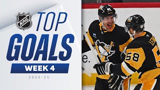 The BEST NHL Goals of Week 4  202425 Highlights [upl. by Tallbott]