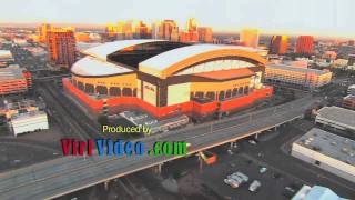 Aerial video Downtown Phoenix and Chase Field  Phoenix commercial production [upl. by Harrison688]