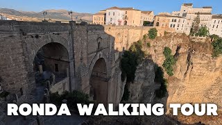 Ronda Center Walking Tour Amazing Andalusie  Spain Europe 4K 2024 Relaxing walking [upl. by Amalee544]