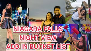 quotNiagara Falls Night View – A Bucket List MustSee Experiencequot canada vlog india [upl. by Kennan]