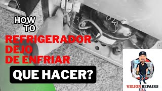 🛠️Como checar un refrigerador que dejo de enfriar 👍✅ [upl. by Ilario]