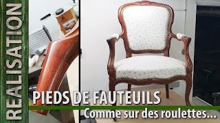 Restauration pieds de fauteuils et chaises [upl. by Ahsitram10]