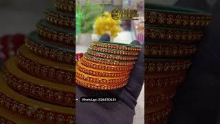 fancy बैंगल्स 2024most beautiful fancy bangles bangles glassaccessories glassfactory [upl. by Hymie]