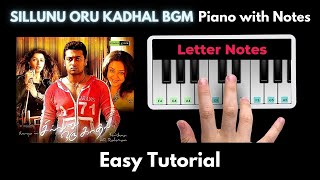 Sillunu Oru Kadhal BGM Piano Tutorial with Notes  A R Rahman  Perfect Piano  2021 [upl. by Urias]