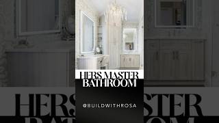 Master Bathroom Makeover Wallpaper Installation [upl. by Yalhsa996]