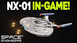 The BEST Star Trek NX01 Enterprise Build In Space Engineers [upl. by Jodi157]