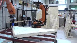 Robotic Screwing and nailing with robot handling 2014 03 20 [upl. by Aerdnna]