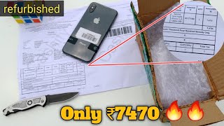 Unboxing E grade iphone X ₹7470🔥Excellent condition  supersale  Cashify  refurbished iPhone [upl. by Knorring445]