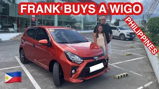 Frank buys a Toyota Wigo Dumaguete Philippines  Crew Family Philippines [upl. by Maidie870]