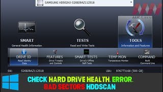 How to Check Hard Drive Health Errors and Bad Sectors with HDDScan [upl. by Quartana]