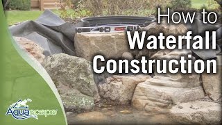 Aquascapes StepbyStep Waterfall Construction [upl. by Lytsyrk]