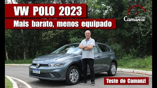 VW Polo 2023 evoluiu ou involuiu  Teste do Camanzi [upl. by Aihsital821]