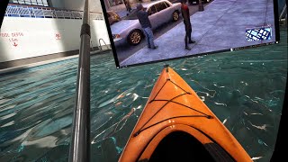 Playing Ps5 games through remote play inside Kayak VR Virtual Desktop Quest Pro [upl. by Cathe]