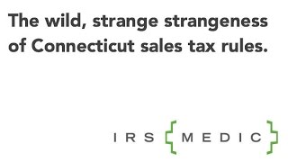 Connecticut Sales Taxes Rules are freakin crazy [upl. by Avehs]