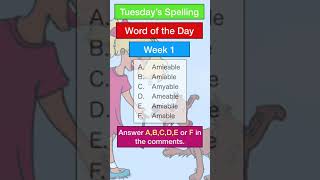 Master New Words Exciting Tuesday Spelling Practice Awaits education [upl. by Roman368]