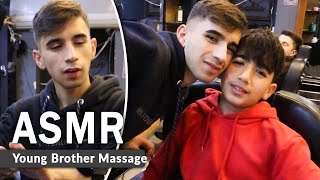 Young Barber ASMR massage on Young Brother  The Four Letters asmr of Happiness with Veysel [upl. by Cordell824]