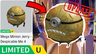 How to get the FREE Mega Minion Jerry Suit on ROBLOX UPDATE VIDEO [upl. by Akinar]