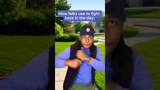 How ppl fight back then vs today … shorts relatable funny [upl. by Keslie]