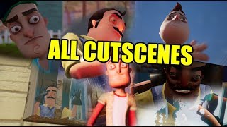 HELLO NEIGHBOR FULL GAME ALL CUTSCENES [upl. by Adelaida]