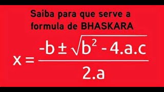 Equação do 2º Grau  Fórmula Fórmula de Bhaskara muito fácil e bem para tudo e todos os níveis [upl. by Neicul]