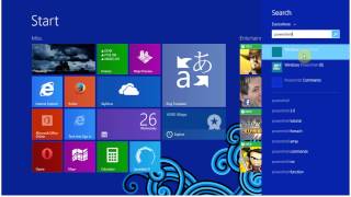 How to open windows powershell in Windows 8 [upl. by Adaner]