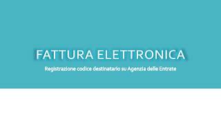 Conservazione delle fatture elettroniche [upl. by Darby]