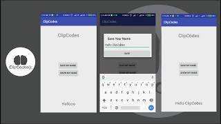 Create Custom Dialog with EditText and SharedPreferences Android Studio [upl. by Alida599]