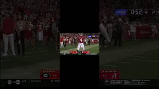 Jalen Milroe hilariously dancing while warming up Alabama vs Georgia 2024 🏈 alabamafootball [upl. by Llejk]