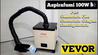 Aspiratore fumi portatile da 100W per saldaturaincisore laser ecc  Vevor XF 180  Smoke Extractors [upl. by Anitahs]