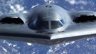 B2 Spirit Stealth Bomber in Action  Training [upl. by Yllus37]