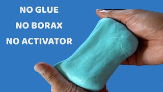 How to make slime without activator Slime without glue or borax [upl. by Noslien792]