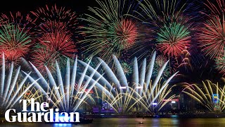 Asia and Australia usher in new year with huge firework displays [upl. by Ahsieyn]