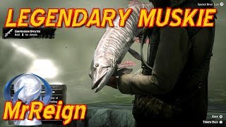 Red Dead Redemption 2  Hunting The Legendary Muskie  Legendary Fish Location amp Tactics [upl. by Dominique]