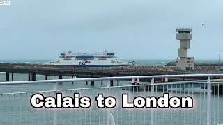 Calais France To London UK Driving Vlog  2023  4K [upl. by Ray]