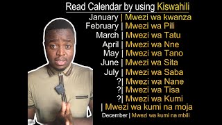 Beginners  Read Calendar by using Kiswahili [upl. by Corabelle]