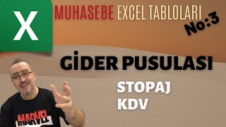 Excel Gider Pusulası Brütten Nete Muhasebe Excel Tabloları 3 [upl. by Ennalyrehc]