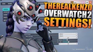 My Overwatch 2 Sensitivity Crosshair and Video Settings PC  TheRealKenzo [upl. by Flin96]