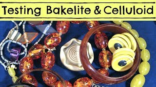 How to Test Bakelite Celluloid  How to Tell the Difference  Testing Bakelite Celluloid Lucite [upl. by Anitsirhk891]