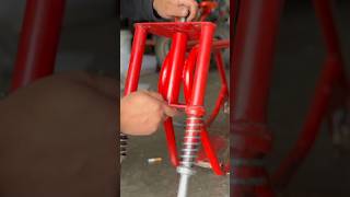 Vintage mini bike frame assembly Full video on my channel Subscribe for more [upl. by Viveca1]