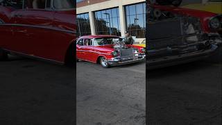 1957 Chevrolet Pro Street and other classic cars leaving Anoka Classic Car Show [upl. by Shawna110]