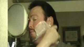 Shaving with a WWII Gillette Tech DE Safety Razor bakelite handle [upl. by Anod]