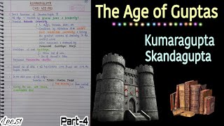 Kumaragupta Skandagupta  The Gupta Dynasty  Ancient History  Lec51  An Aspirant [upl. by Althea]