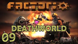 Factorio 10 DeathWorld WE CAN GET NEW WEAPONS Lets Play Gameplay Ep 9 [upl. by Bourgeois]