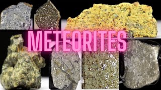 50 Meteorites in 8mins Meteorite Examples Meteorite Compilation Showcase by The Asteroid Miner [upl. by Onek]