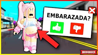 COMO ESTAR EMBARAZADA en ROBLOX BROOKHAVEN RP [upl. by Heiney]