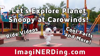 Planet Snoopy Kids Rides at Carowinds in Charlotte NC Lets Explore [upl. by Charles]